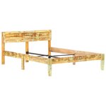 vidaXL Cadre de lit Bois de récupération massif 120x200 cm