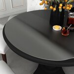 vidaXL Protecteur de table mat Ø 90 cm 2 mm PVC