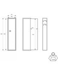 THIRARD - Armoire à fusils Brissac  fermeture par clé  2 pênes  capacité de 5 fusils
