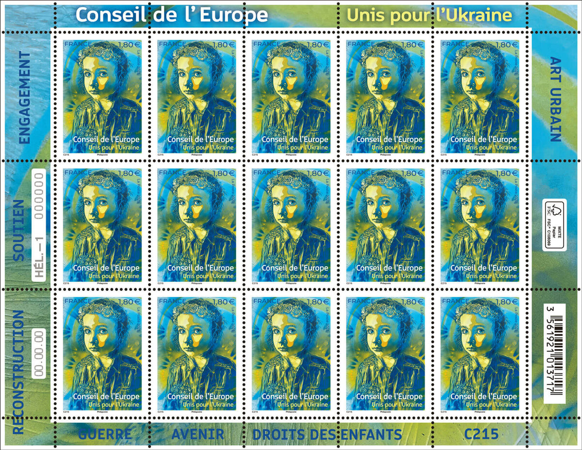 La Poste édite un timbre pour aider les réfugiés ukrainiens - France Bleu