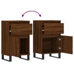 vidaXL Buffet chêne marron 40x35x70 cm bois d'ingénierie