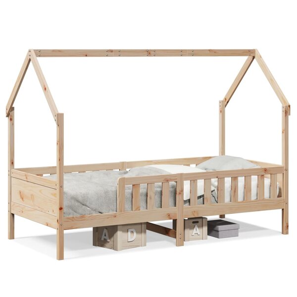 vidaXL Cadre de lit d'enfants forme de maison 80x200cm bois pin massif