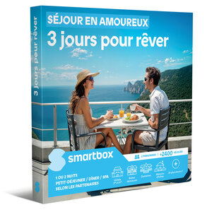 SMARTBOX - Coffret Cadeau Séjour en amoureux 3 jours pour rêver - Séjour
