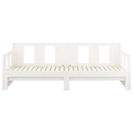 vidaXL Lit coulissant Blanc Bois de pin solide 2x(90x200) cm