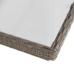 vidaXL Ensemble à manger d'extérieur 9 Pièces Résine tressée Marron