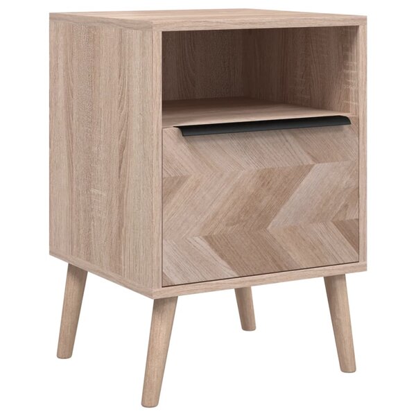 Finori Table de chevet Lusk 61A chêne sonoma 38 5x38 5x57 cm