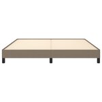 vidaXL Cadre de lit sans matelas taupe 180x200 cm tissu