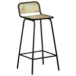 vidaXL Chaises de bar lot de 4 bois de récupération solide