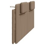 vidaXL Coussin de tête de lit cappuccino 200 cm similicuir