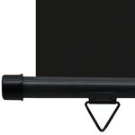 vidaXL Auvent latéral de balcon 65x250 cm noir