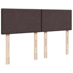 vidaXL Sommier à lattes de lit avec matelas Marron foncé 140x190 cm