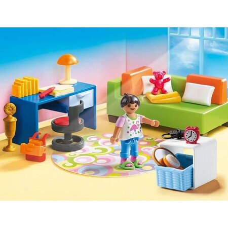 Playmobil 70209 - dollhouse la maison traditionnelle - chambre d'enfant  avec canapé-lit - La Poste