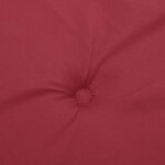 vidaXL Coussins de chaise à dossier haut lot de 4 rouge bordeaux