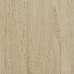 vidaXL Cadre de lit et tiroirs chêne sonoma 120x200 cm bois ingénierie