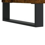 vidaXL Armoire à disques chêne fumé 121x38x48 cm bois d'ingénierie