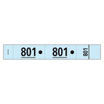 Carnet de 50 tickets vestiaire bleus - lot de 20 - exacompta
