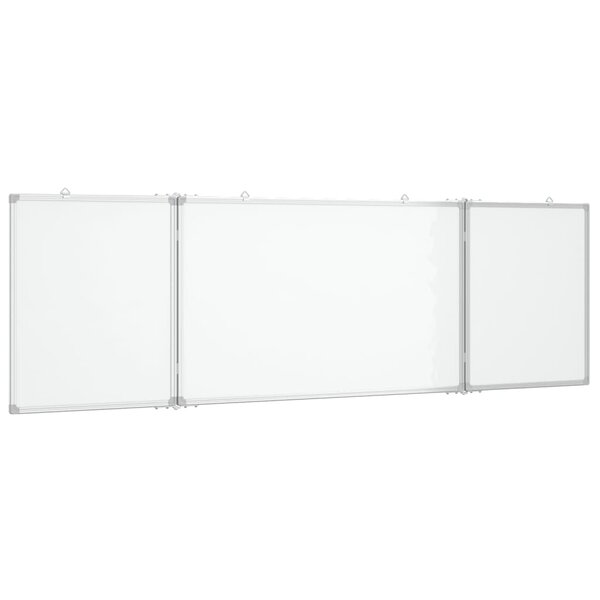 vidaXL Tableau blanc magnétique pliable 160x50x1 7 cm aluminium