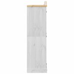 vidaXL Garde-robe Corona blanc 151 5x52x186 cm bois de pin massif