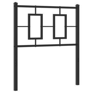 vidaXL Tête de lit métal noir 75 cm
