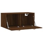 vidaXL Armoire murale chêne marron 80x36 5x35 cm bois d'ingénierie