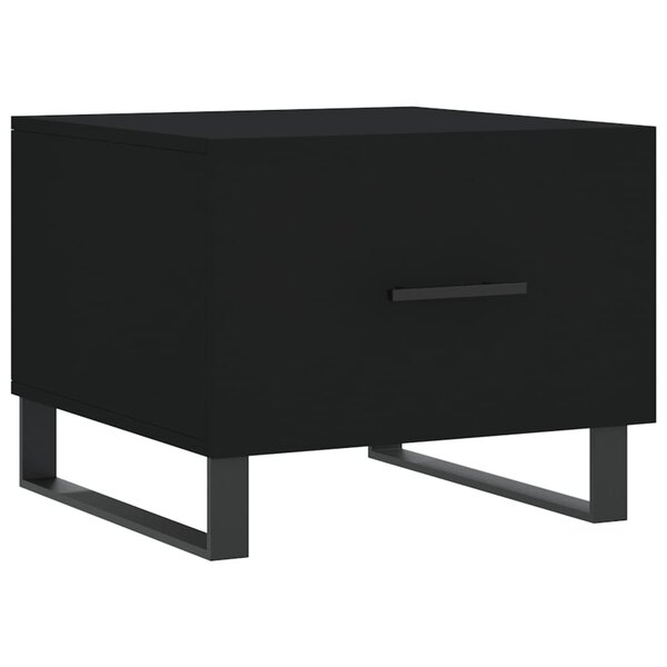 vidaXL Table basse Noir 50x50x40 cm Bois d'ingénierie