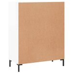 vidaXL Buffet Blanc brillant 69 5x34x90 cm Bois d'ingénierie