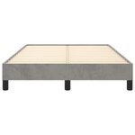 vidaXL Cadre de lit gris clair 120x190 cm velours
