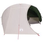 vidaXL Tente de camping à dôme 4 personnes vert imperméable