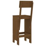 vidaXL Tabourets 2 Pièces marron miel 40x48 5x115 5 cm bois massif de pin