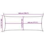 vidaXL Voile d'ombrage 160 g/m² Blanc 2x5 m PEHD