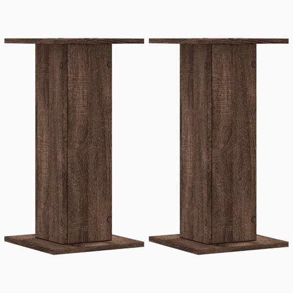 vidaXL Supports pour plantes 2 Pièces chêne marron bois d'ingénierie