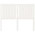 vidaXL Tête de lit Blanc 125 5x4x100 cm Bois massif de pin