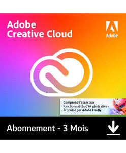 Adobe Creative Cloud (CC) Pro - 3 mois - Licence à télécharger