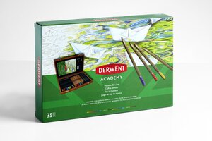 Coffret de 30 crayons de couleur avec accessoires Derwent Academy