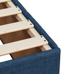 vidaXL Sommier à lattes de lit avec matelas Bleu 180x200 cm Tissu