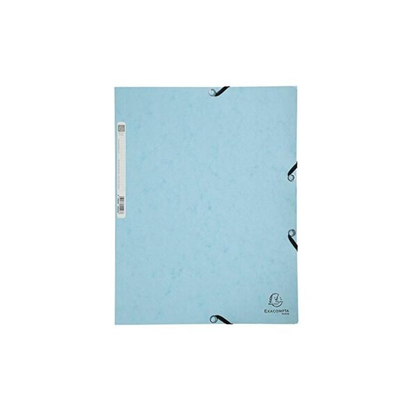 EXACOMPTA 1 X Chemise à élastiques Aquarel  A4  carton  bleu