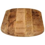 vidaXL Dessus de table 90x40x3 8 cm ovale bois massif de manguier brut