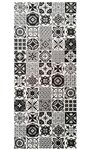 Tapis de Cuisine carreaux de Ciment 60 x 90 cm - Noir