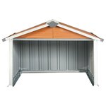 vidaXL Abri pour robot de jardin 92x97x63 cm Acier galvanisé Marron