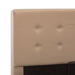 vidaXL Cadre de lit à rangement Cappuccino Similicuir 120x200 cm