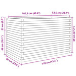 vidaXL Jardinière 110x60x68 5 cm bois de pin imprégné