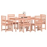 vidaXL Ensemble à manger de jardin 7 Pièces bois massif Douglas