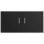 vidaXL Armoire murale Noir 80x39x40 cm Bois d'ingénierie