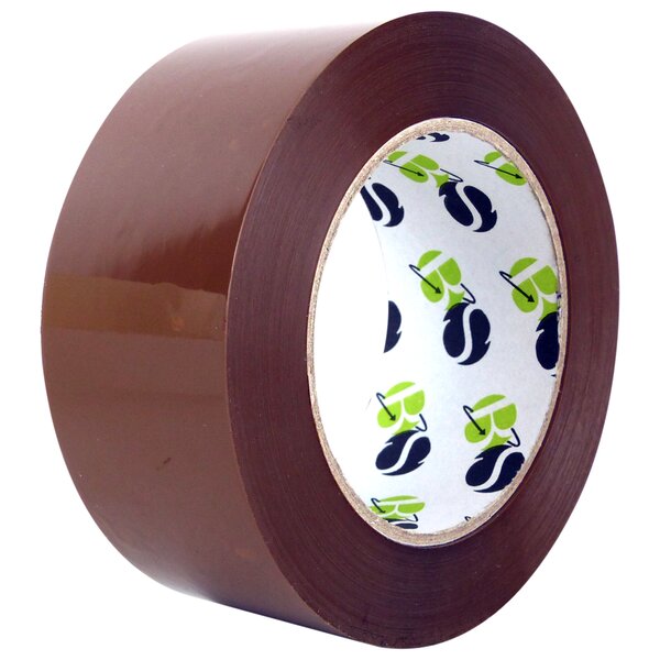 Ruban adhésif polypropylène silencieux 6 rouleaux – 48 mm x 100 m  Havane – Bulteau Systems