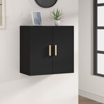 vidaXL Armoire murale Noir 60x30x60 cm Bois d'ingénierie