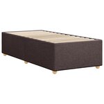 vidaXL Cadre de lit Marron foncé 90x190 cm Tissu