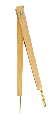 compas pointe a tableau bois 40 cm JPC