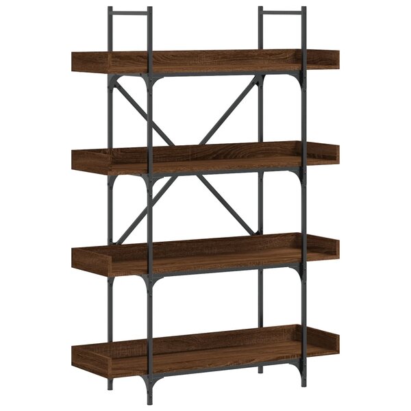 vidaXL Bibliothèque 4 niveaux chêne marron 100x33x145 5 cm