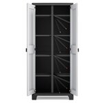Keter Armoire de rangement polyvalente Titan Noir et gris 182 cm