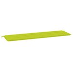 vidaXL Coussin de banc de jardin vert brillant 180x50x3cm tissu oxford